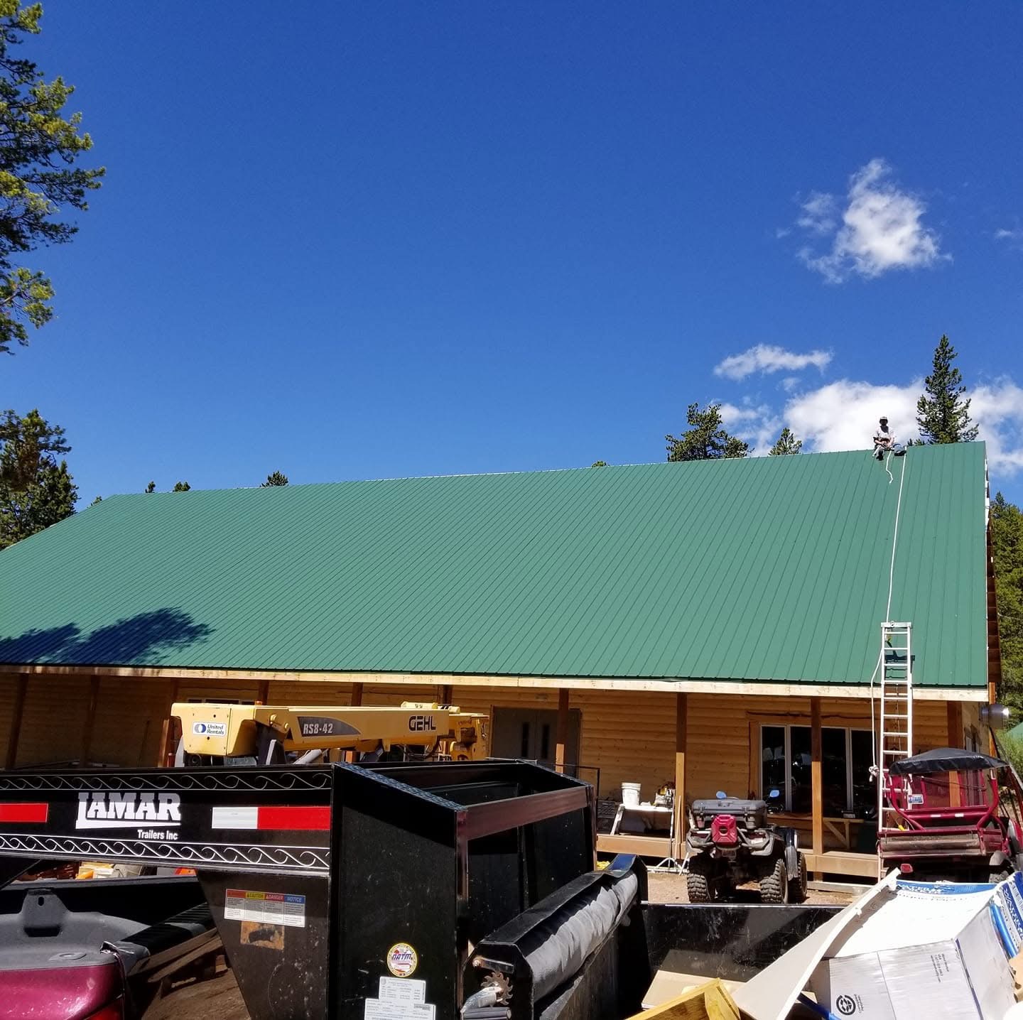 Kane Purcella on commercial roof